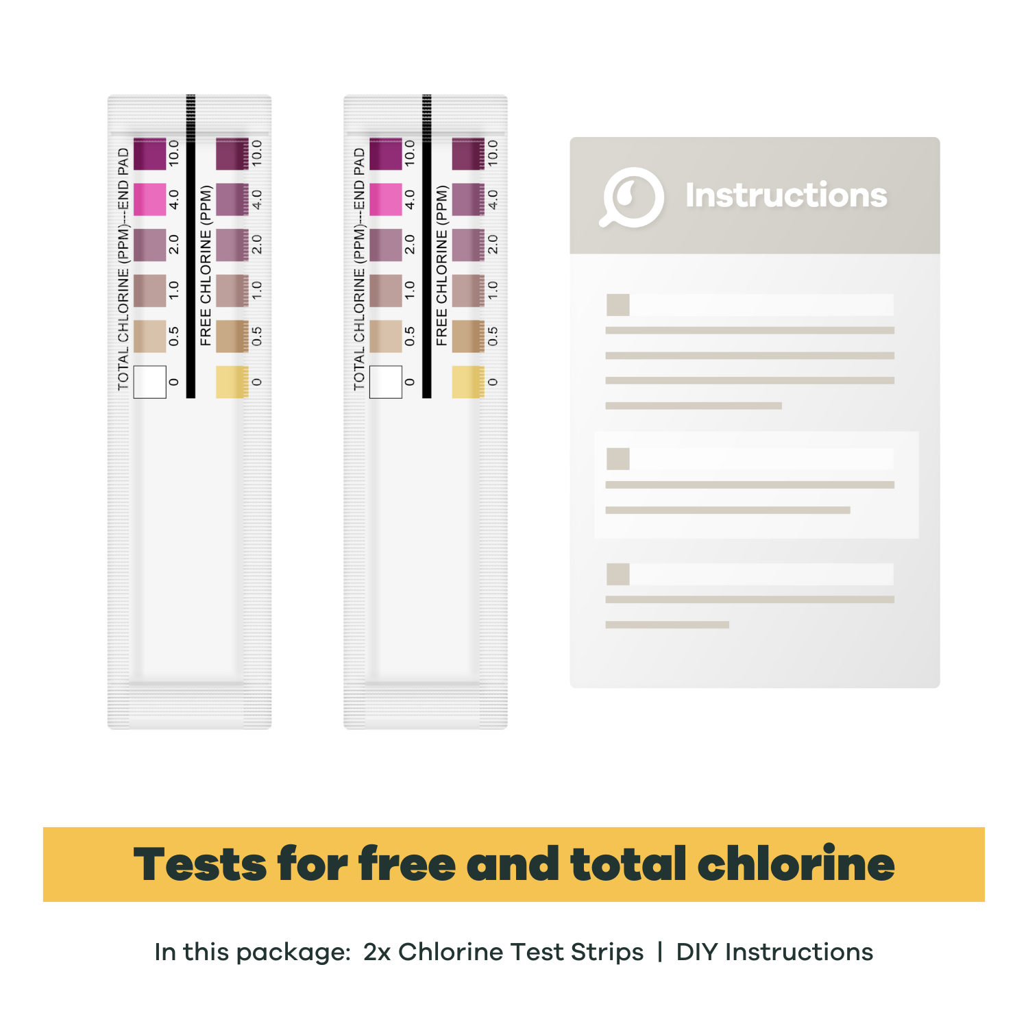 Chlorine Test Strips DIY - At Home for Drinking Water