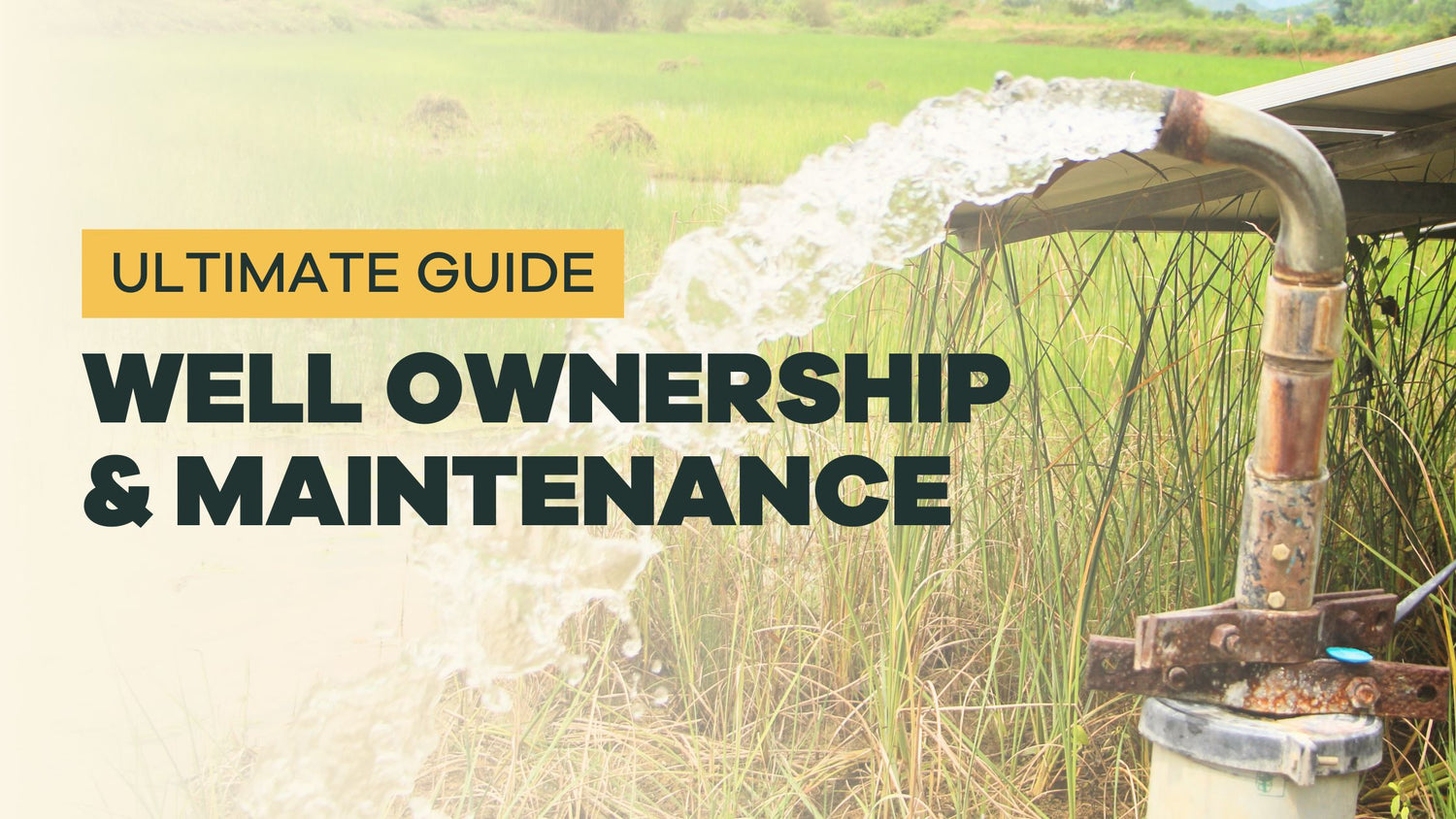 ultimate guide to private well maintenance - BLG114