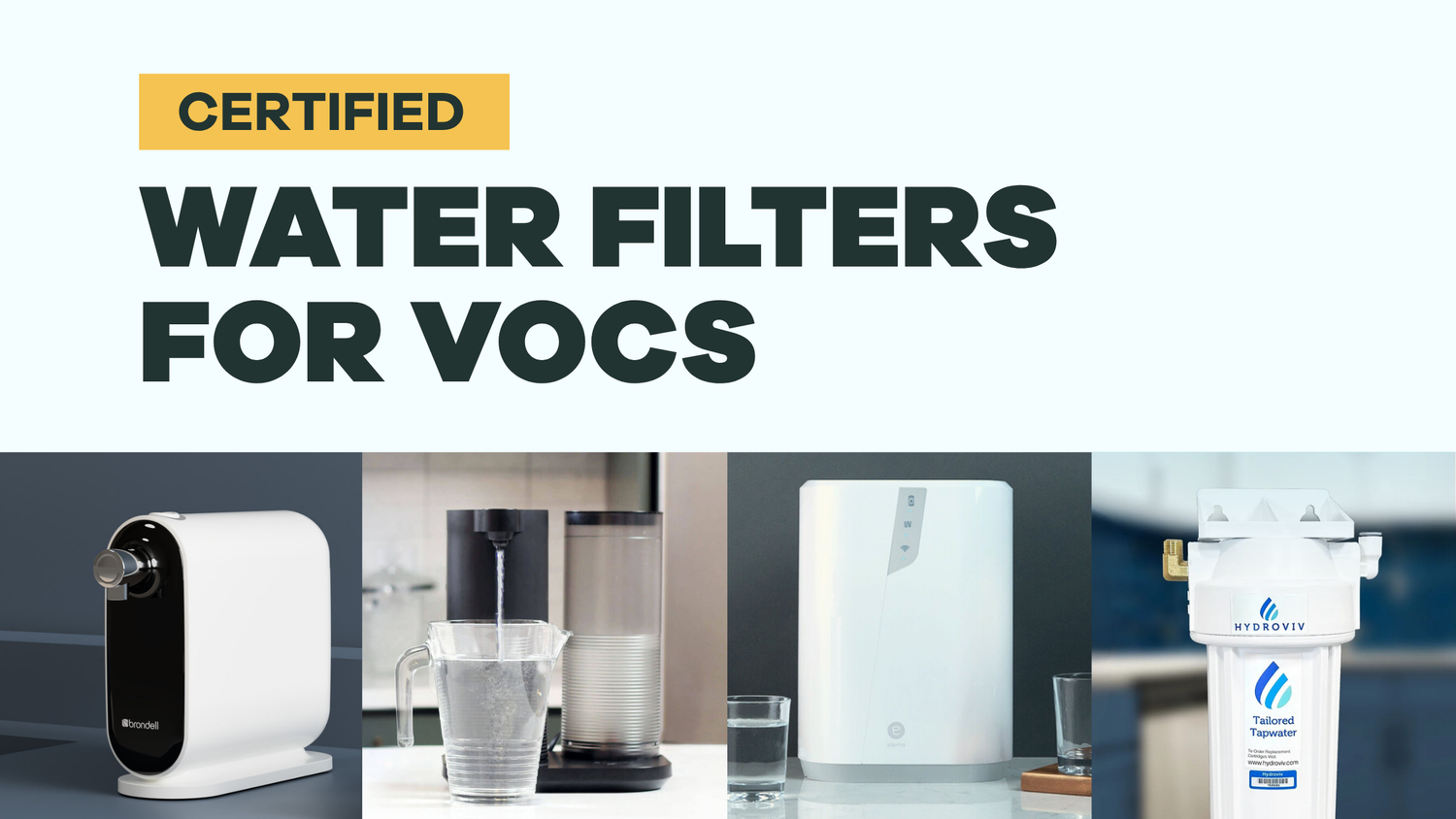 What water filters are certified to remove VOCs? - BLG176