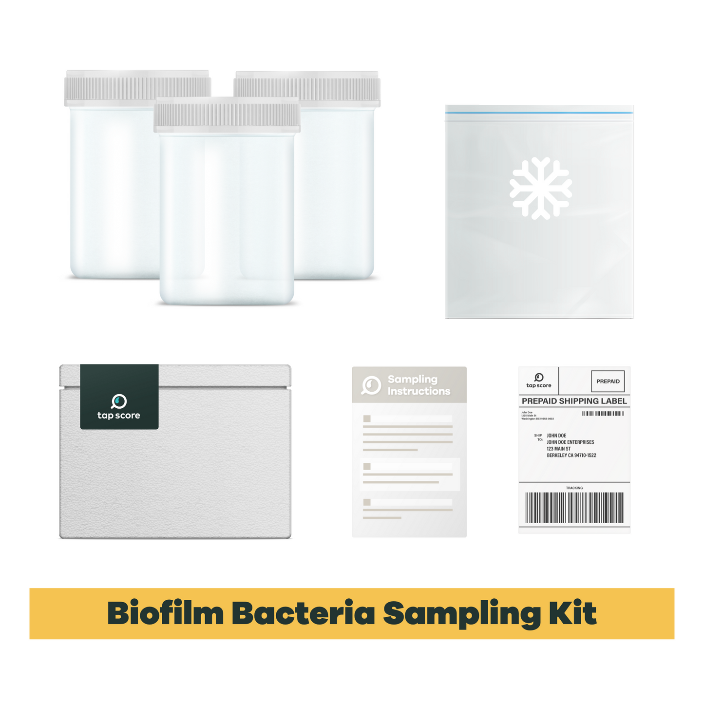 Biofilm Bacteria Sampling Kit Materials