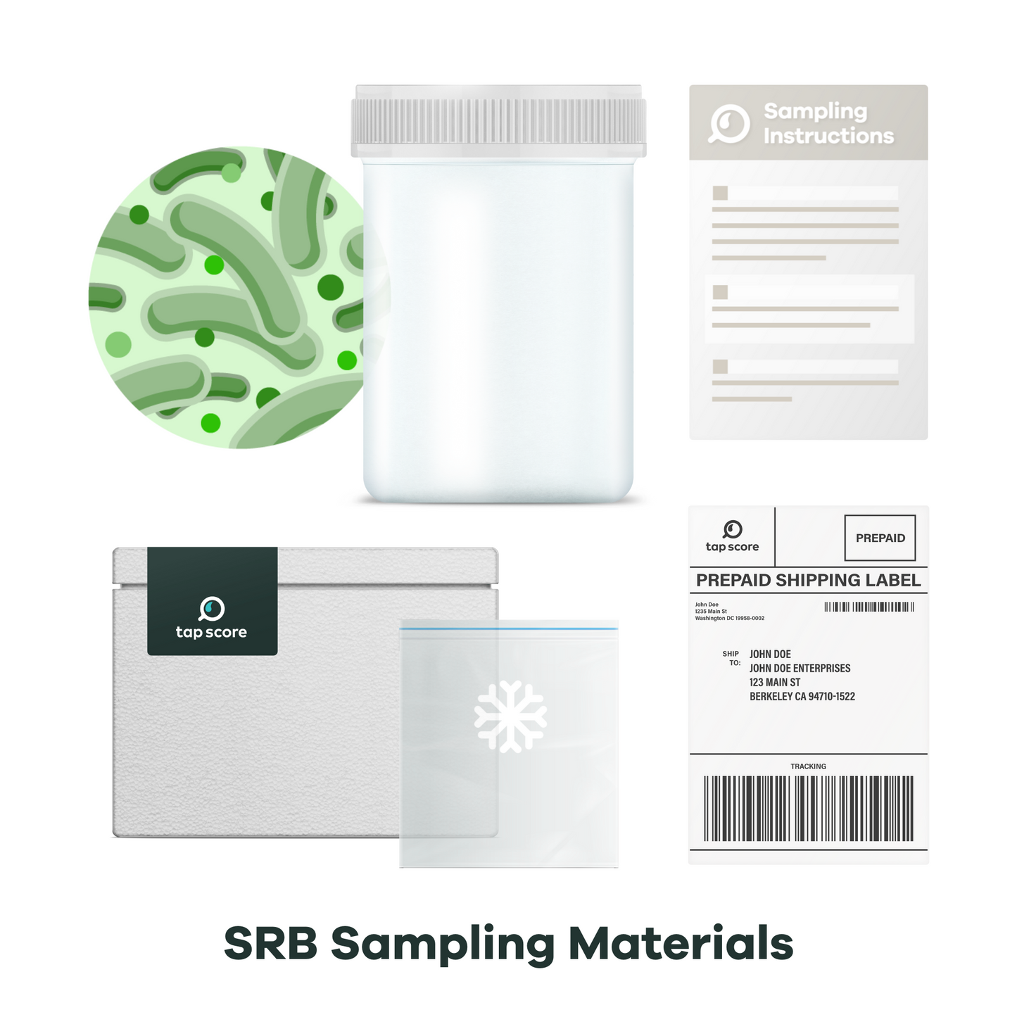 SRB Water Test Sampling Materials