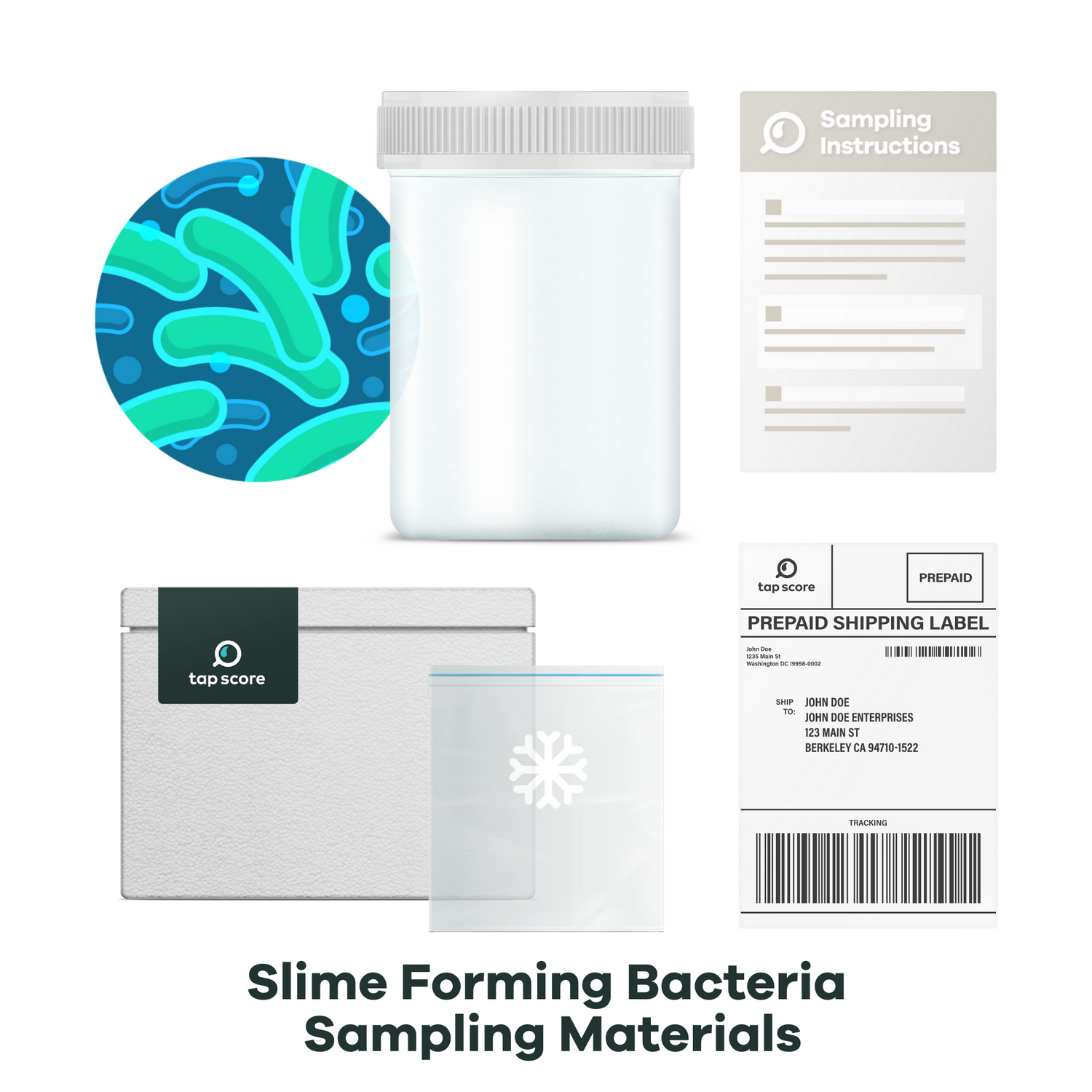 Slime Forming Bacteria Test Kit Sampling Materials
