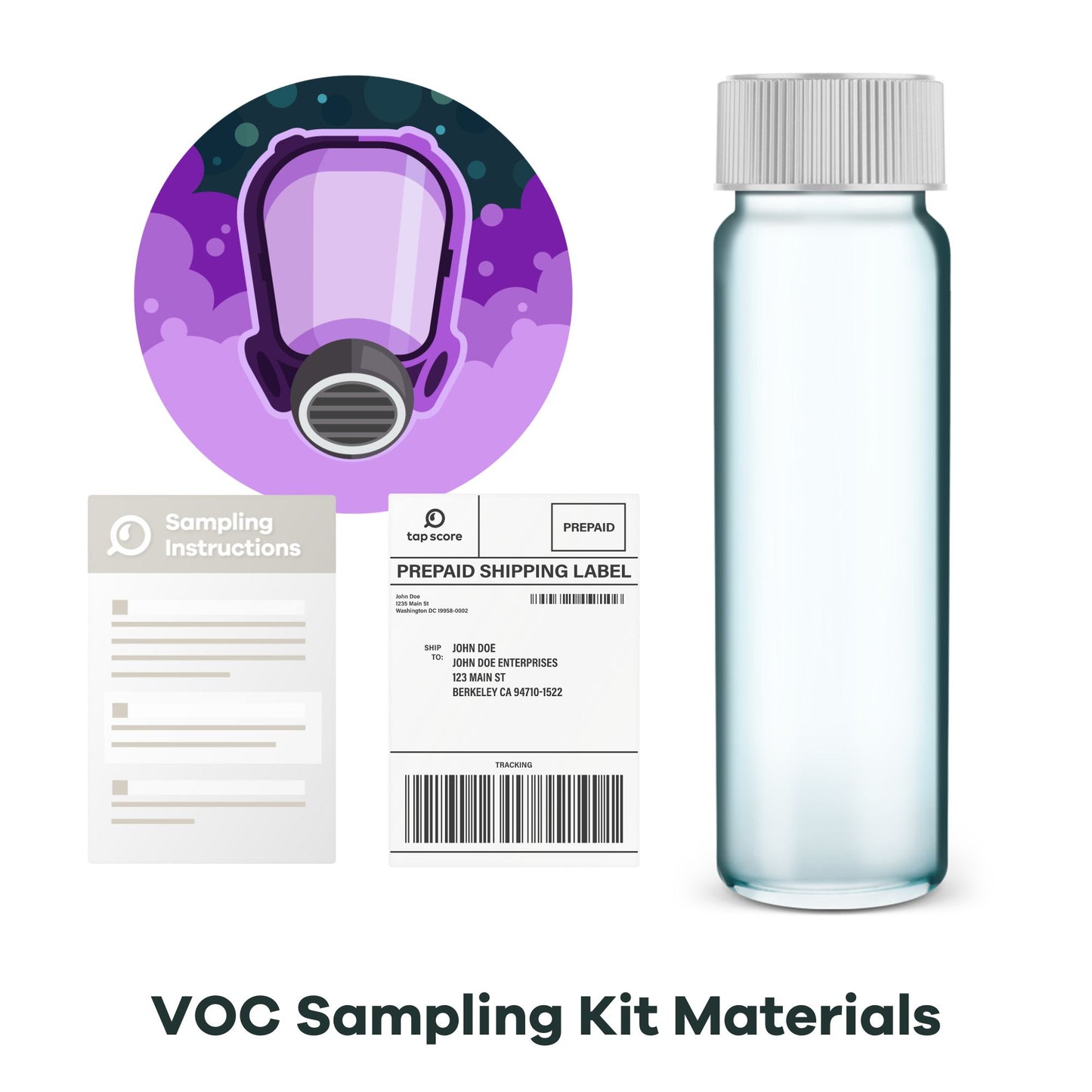 VOCs Water Testing Kit Materials