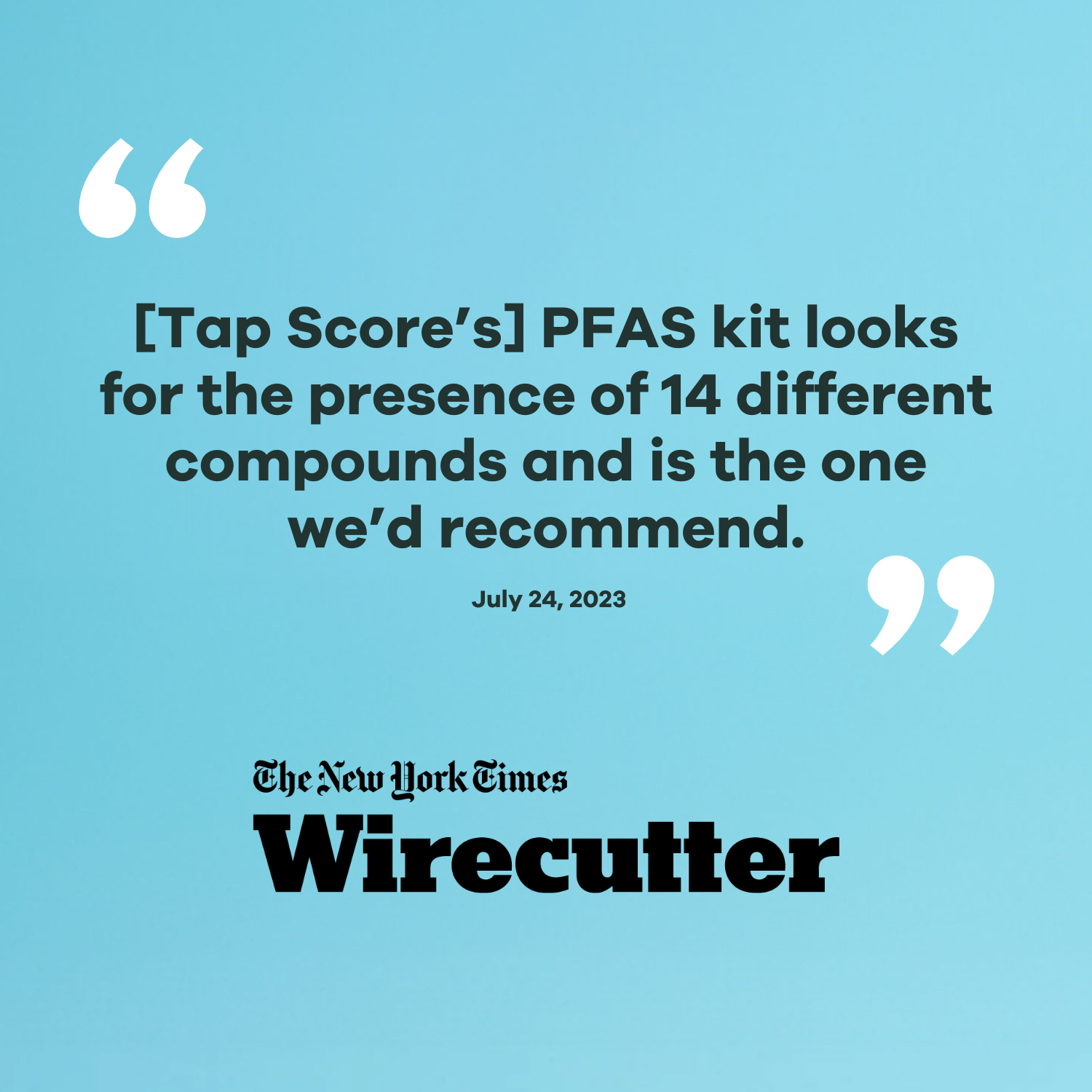 Best Water Test Kit for PFAS 2024 by Wirecutter